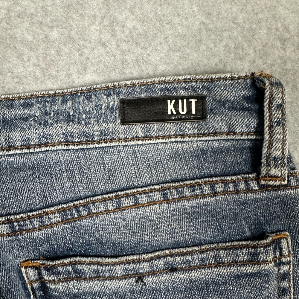 KUT From The Kloth Jeans Womens 4 Catherine Boyfriend Mid Rise Distressed‎ Blue - Picture 15 of 16
